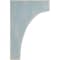 Ekena Millwork 5 1/4"W x 8"D x 12"H Clarksville Wood Vintage Decor Bracket, Driftwood Blue BKTWD05X08X12CVBU - alternate 2